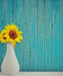 Sunflowers In Vase paint by number