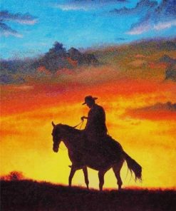 Sunset Horse paint by numbers