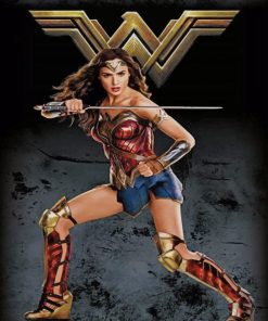 Superhero Wonder Woman paint( by numbers