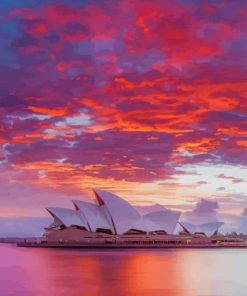 Sydney Australia Sunset paint by numbers