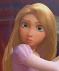 Tangled Rapunzel Disney paint by numbers