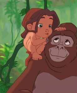 Tarzan Disney paint by numbers