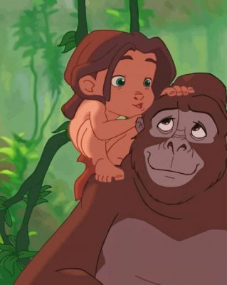 Tarzan Disney paint by numbers