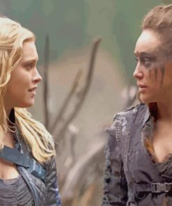 The 100 Characters Lexa and Clarke paint by numbers