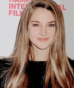 The American Actress Shailene Woodley paint by numbers