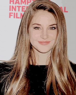 The American Actress Shailene Woodley paint by numbers