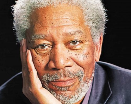 The American Actor Morgan Freeman paint by numbers