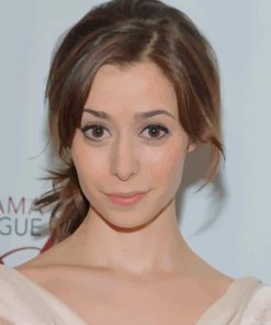 The American Actress Cristin Milioti paint by numbers