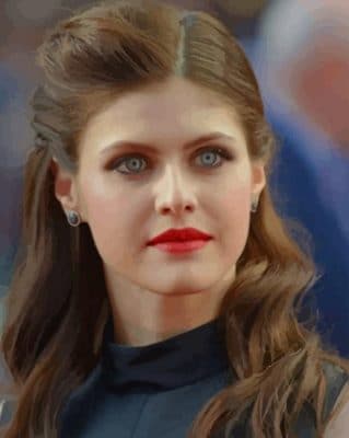 The American Actress Alexandra Daddario paint by numbers