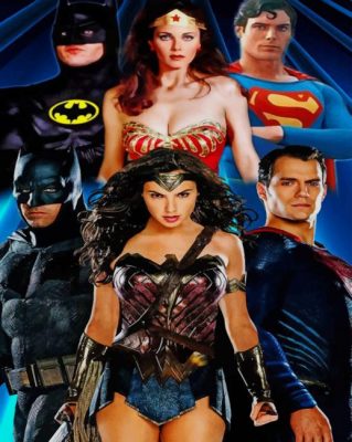 The American Superheros paint by numbers
