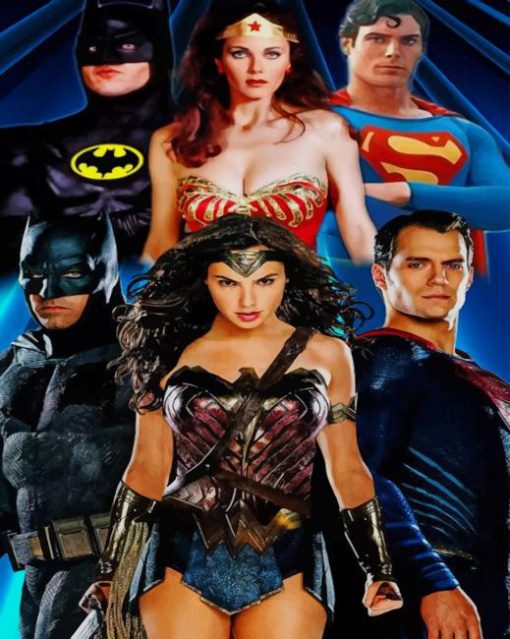 The American Superheros paint by numbers
