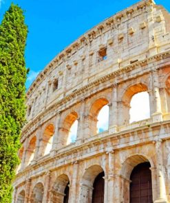 The Center Of Rome Colosseum Itly painting by numbers