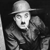 The Comedian Charlie Chaplin painting by numbers