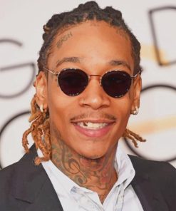 The Famous Rapper Wiz khalifa paint by numbers