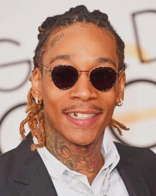 The Famous Rapper Wiz khalifa paint by numbers