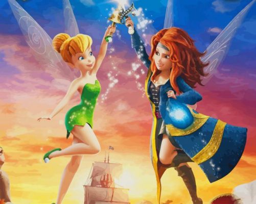 The Pirate Fairy paint by number