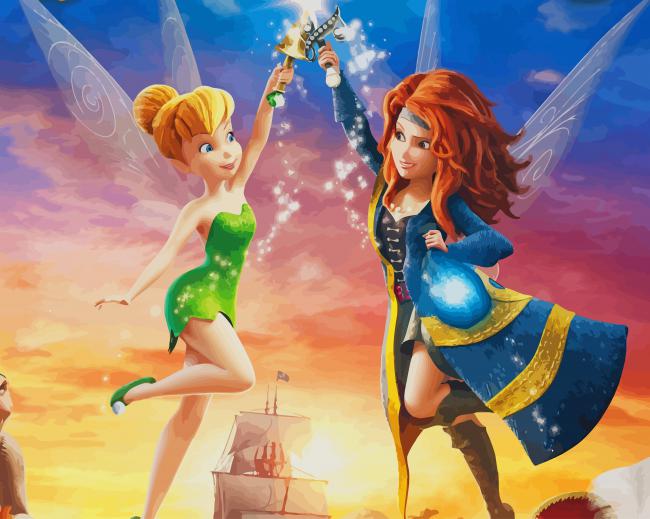 The Pirate Fairy paint by number