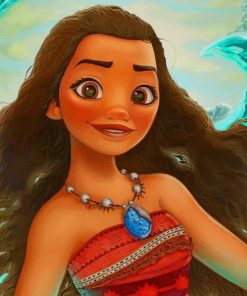 The Princess Moana paint by numbers