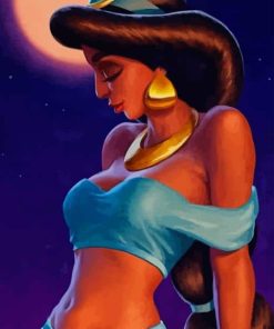 The Princess Jasmine paint by numbers