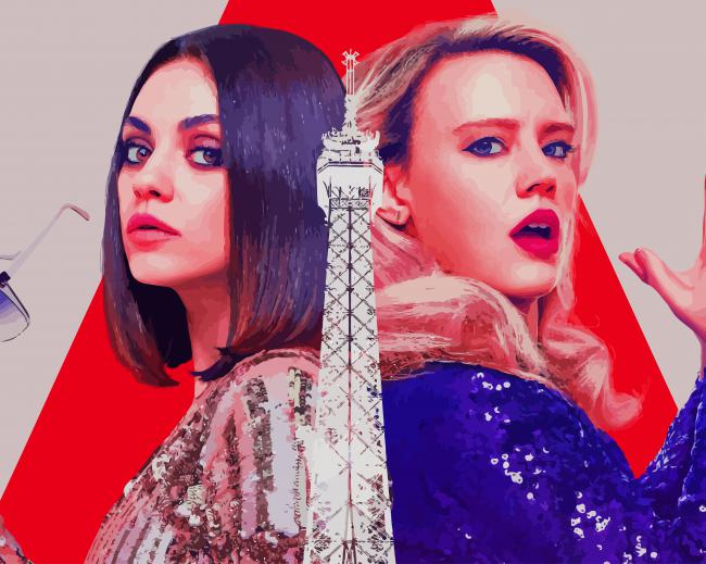 The Spy Who Dumped Me Movie paint by number