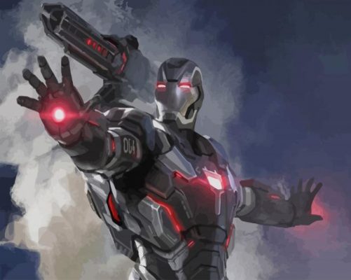 The Superhero War Machine paint by numbers