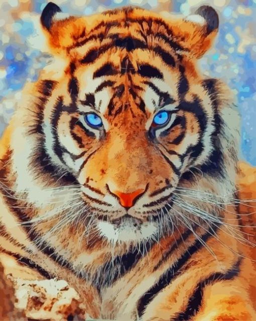 Tiger Animal paint by numbers
