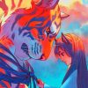 Tiger Anime Art paint by number