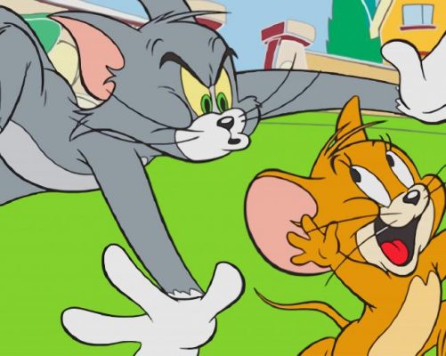 Tom and Jerry Live Action paint by numbers
