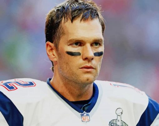 Tom Brady Football Player Paint By Numbers