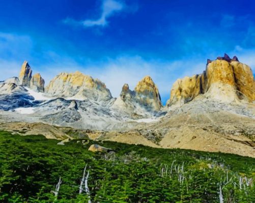 Torres Del Paine National Park paint by number