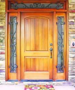 tradition wood door painting by numbers