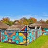 African Traditional Graffiti paint by numbers