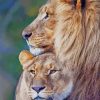 True Love Lion and Lioness paint by numbers