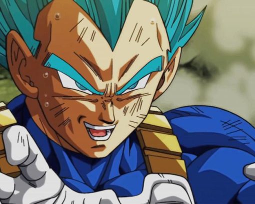 Vegeta Dragon Ball Super paint by numbers