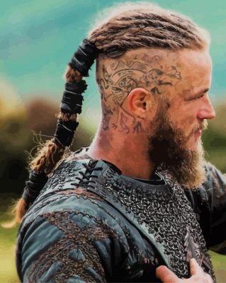 Vikings Ragnar paint by numbers