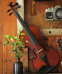 Violin And A Vase paint by numbers