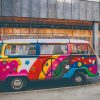 Hippie Volkswagen Van paint by numbers