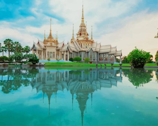 wat mahawiharn thailand paint by number