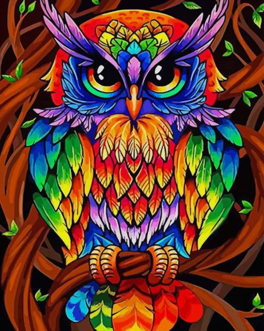 Watercolor Oil Pop Art paint by numbers
