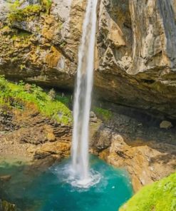 Waterfall and Lake paint by numbers