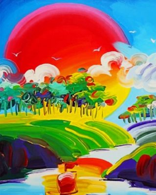 Without Borders Peter Max paint by number