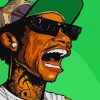 Wiz khalifa Pop Art paint by numbers