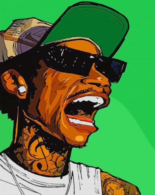 Wiz khalifa Pop Art paint by numbers