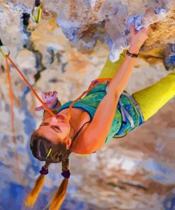 Woman Climber paint by number