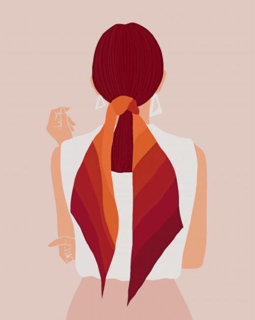 Woman Illustration paint by numbers