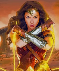 Wonder Woman Gal Gadot paint by number