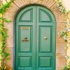 Wood Double Door Exterior Design paint by numbers