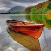 Wooden Boat In Water paint by numbers