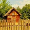 wooden cabin paint by number