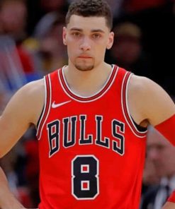 Zach Lavine Chicago Bulls paint by numbers